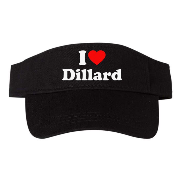 Dillard Love Heart College University Alumni Valucap Bio-Washed Visor