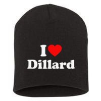 Dillard Love Heart College University Alumni Short Acrylic Beanie