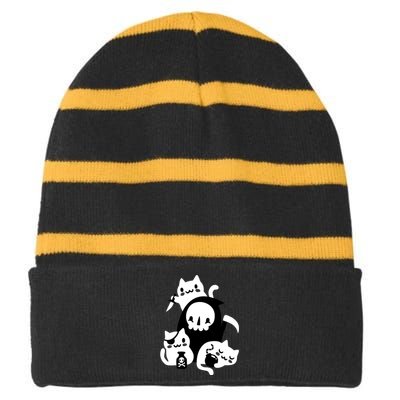 DeathS Little Helpers Striped Beanie with Solid Band