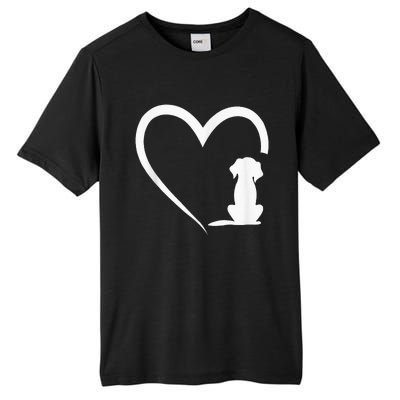 Dog Loves Heart dog paw Heart Dogs Tall Fusion ChromaSoft Performance T-Shirt