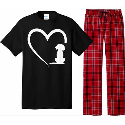 Dog Loves Heart dog paw Heart Dogs Pajama Set