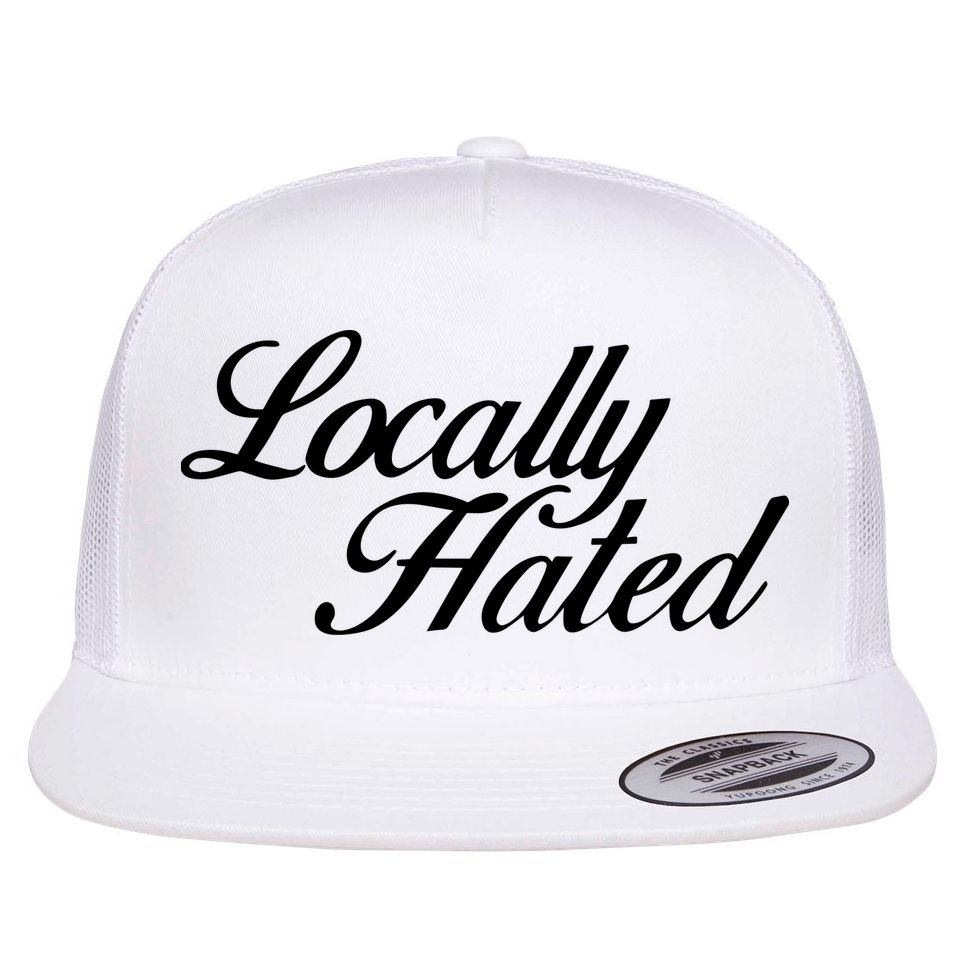 Denye Locally Hated Flat Bill Trucker Hat