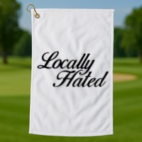 Denye Locally Hated Golf Towel