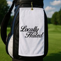 Denye Locally Hated Golf Towel