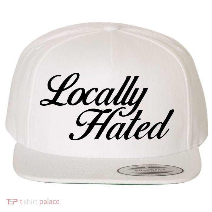 Denye Locally Hated Wool Snapback Cap