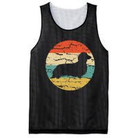 Dachshund Long Haired Dog Vintage Mom Dad Retro Mesh Reversible Basketball Jersey Tank