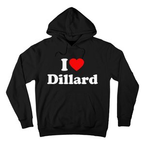 Dillard Love Heart College University Alumni Hoodie