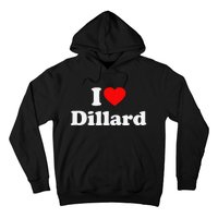 Dillard Love Heart College University Alumni Hoodie