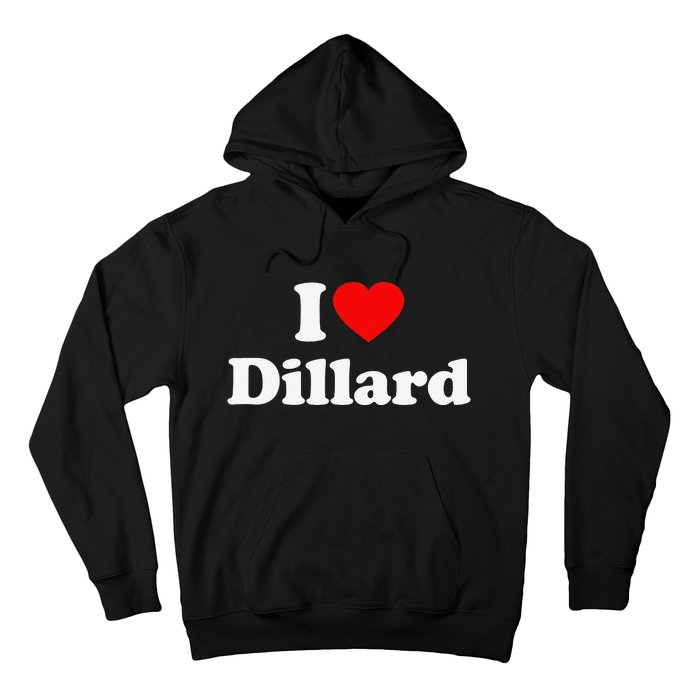 Dillard Love Heart College University Alumni Hoodie