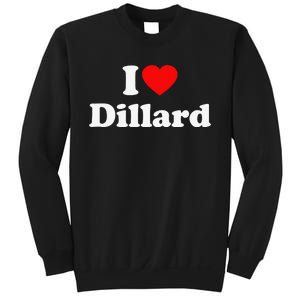 Dillard Love Heart College University Alumni Sweatshirt