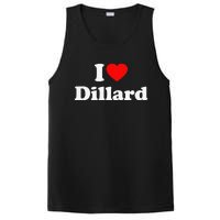 Dillard Love Heart College University Alumni PosiCharge Competitor Tank