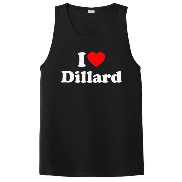 Dillard Love Heart College University Alumni PosiCharge Competitor Tank