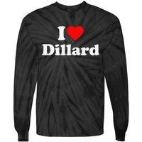 Dillard Love Heart College University Alumni Tie-Dye Long Sleeve Shirt