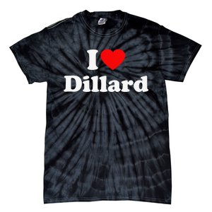 Dillard Love Heart College University Alumni Tie-Dye T-Shirt