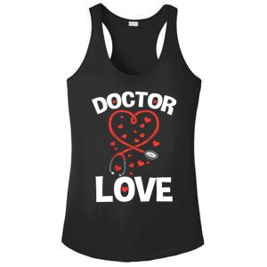 Doctor Love Heart Stethoscope Cute Nurse And Doctor Valentines Gift Ladies PosiCharge Competitor Racerback Tank