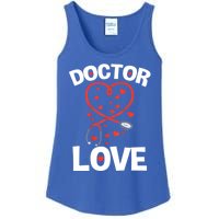 Doctor Love Heart Stethoscope Cute Nurse And Doctor Valentines Gift Ladies Essential Tank