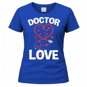 Doctor Love Heart Stethoscope Cute Nurse And Doctor Valentines Gift Women's T-Shirt