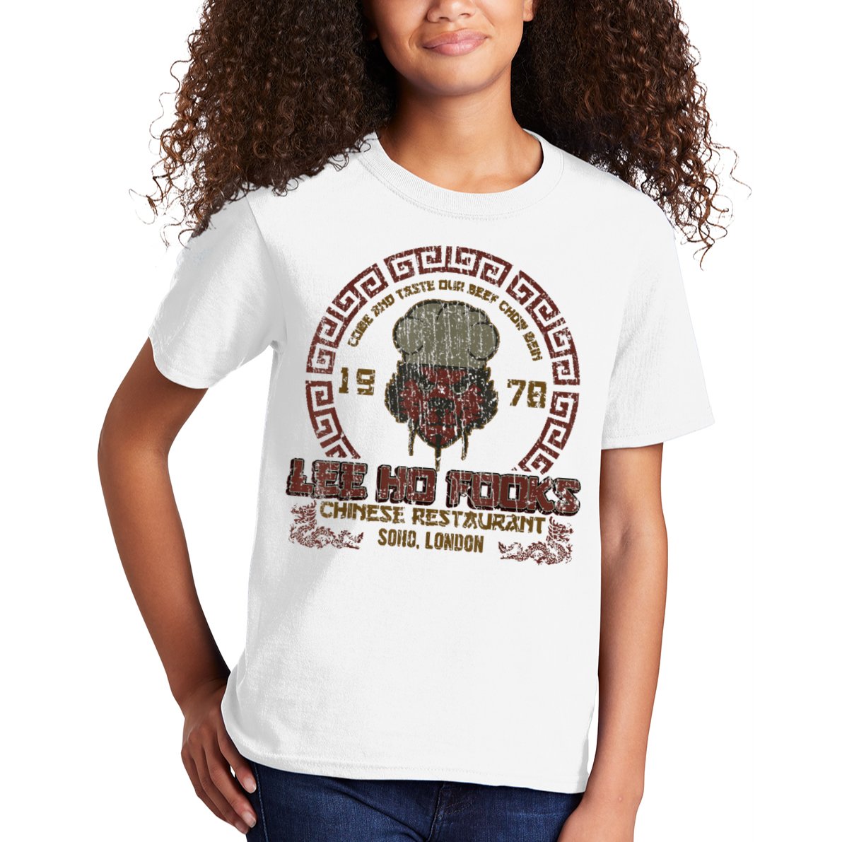 Distressed Lee Ho Fooks Lee Ho Fooks Soho London Est 1978 Kids T-Shirt