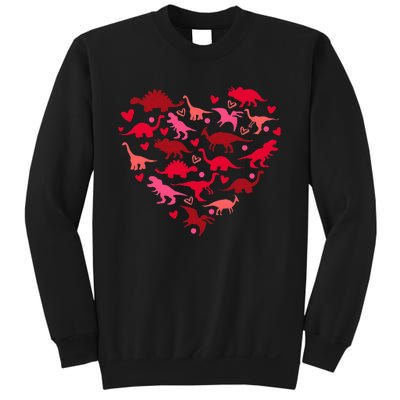 Dinosaur Love Heart T Rex Cute Valentines Day Sweatshirt