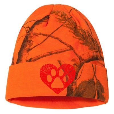 Dog Lover Heart Love Vintage Valentine's Day Kati Licensed 12" Camo Beanie