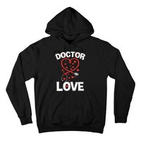 Doctor Love Heart Stethoscope Cute Nurse & Doctor Valentines Hoodie