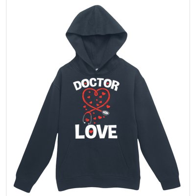 Doctor Love Heart Stethoscope Cute Nurse & Doctor Valentines Urban Pullover Hoodie