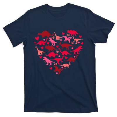 Dinosaur Love Heart T Rex Cute Valentines Day Boy Toddlers T-Shirt