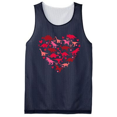 Dinosaur Love Heart T Rex Cute Valentines Day Boy Toddlers Mesh Reversible Basketball Jersey Tank