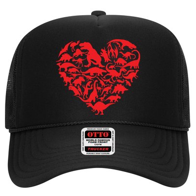 Dinosaur Love Heart Cute Valentines Day Toddlers Trucker Hat