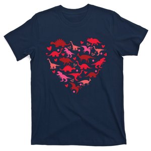 Dinosaur Love Heart T Rex Cute Valentines Day Toddlers T-Shirt