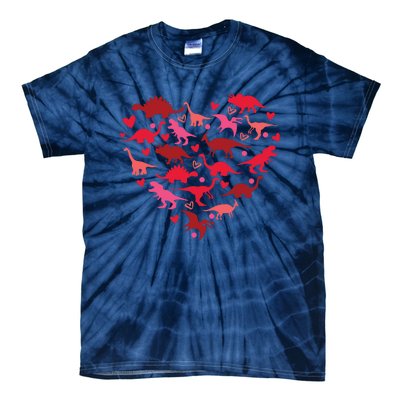 Dinosaur Love Heart T Rex Cute Valentines Day Toddlers Tie-Dye T-Shirt