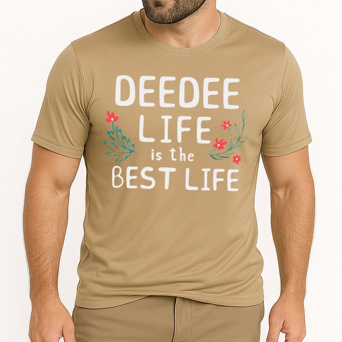 DeeDee Life Is The Best Life Floral Cute Funny Dee-Dee Cooling Performance Crew T-Shirt