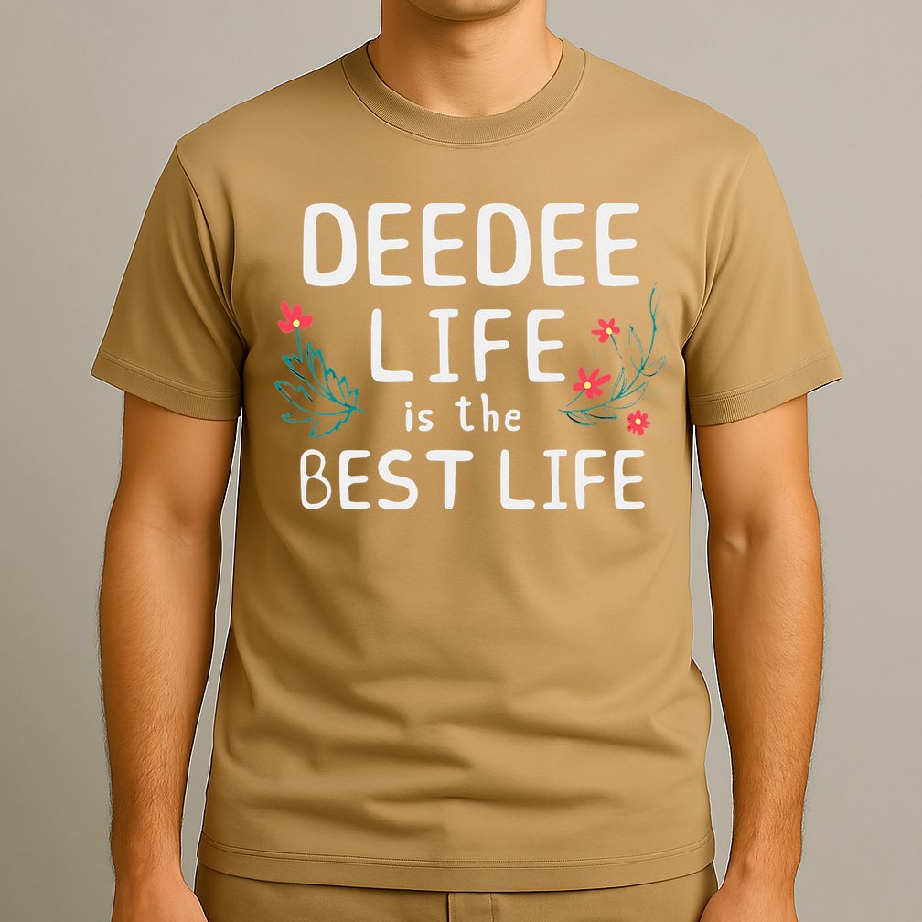 DeeDee Life Is The Best Life Floral Cute Funny Dee-Dee T-Shirt