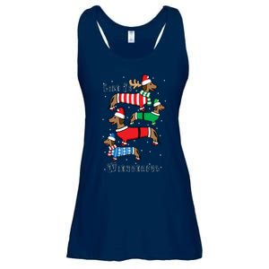 Dachshund Life Is Wienderful Christmas Ladies Essential Flowy Tank