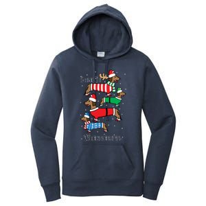 Dachshund Life Is Wienderful Christmas Women's Pullover Hoodie