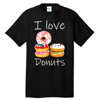 Donut Lover I Love Donuts Doughnut Sprinkles Tall T-Shirt