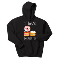 Donut Lover I Love Donuts Doughnut Sprinkles Kids Hoodie