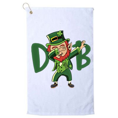 Dabbing Leprechaun Irish St PatrickS Day Gift Meaningful Gift Platinum Collection Golf Towel