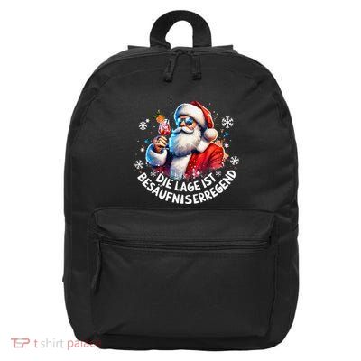 Die Lage Ist BesäUfniserregend Christmas Santa Claus 16 in Basic Backpack