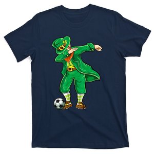 Dabbing Leprechaun Irish Soccer Football St Patricks Day T-Shirt