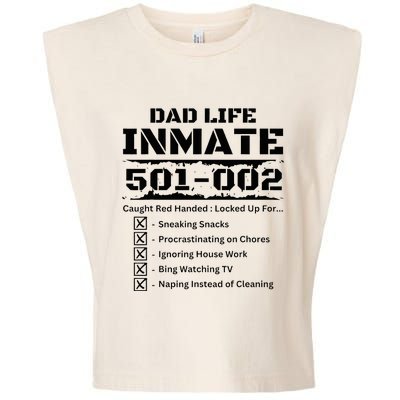 Dad Life Inmate Last Minute Garment-Dyed Women's Muscle Tee