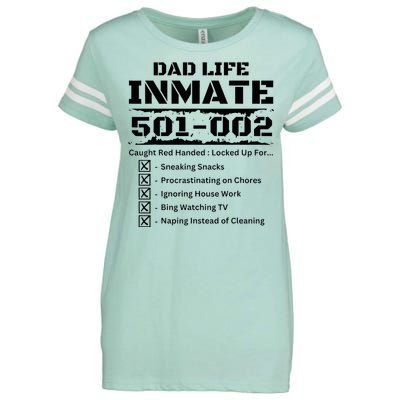 Dad Life Inmate Last Minute Enza Ladies Jersey Football T-Shirt