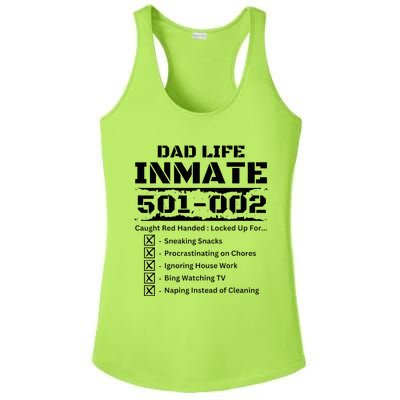 Dad Life Inmate Last Minute Ladies PosiCharge Competitor Racerback Tank