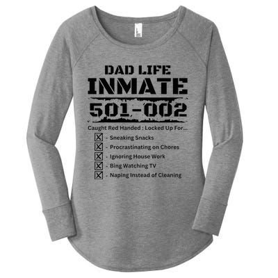 Dad Life Inmate Last Minute Women's Perfect Tri Tunic Long Sleeve Shirt