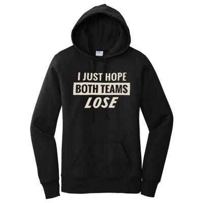 Dodgers Lyss I Just Hope Both Teams Lose Women's Pullover Hoodie