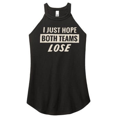 Dodgers Lyss I Just Hope Both Teams Lose Women's Perfect Tri Rocker Tank