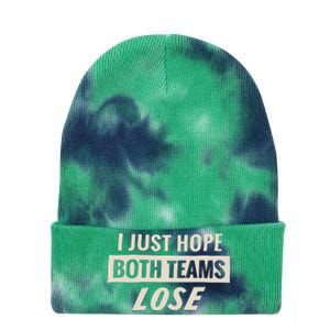 Dodgers Lyss I Just Hope Both Teams Lose Tie Dye 12in Knit Beanie