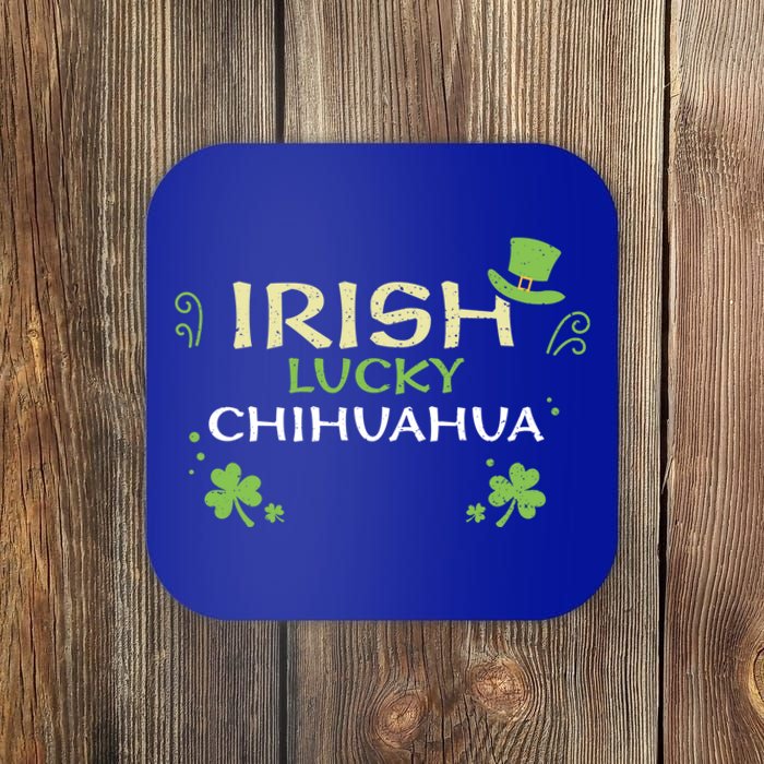 Dog Lover: Irish Lucky Chihuahua Gift St Patrick's Day Gift Coaster