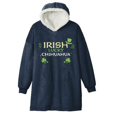 Dog Lover: Irish Lucky Chihuahua Gift St Patrick's Day Gift Hooded Wearable Blanket