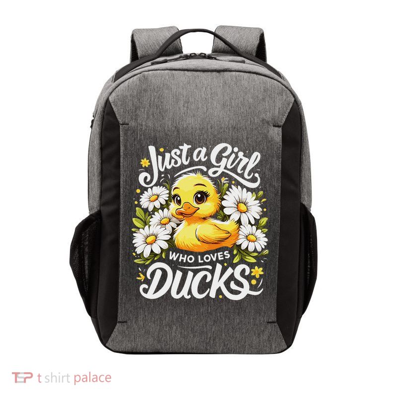 Duck Lover Just A Girl Who Loves Ducks Vector Backpack